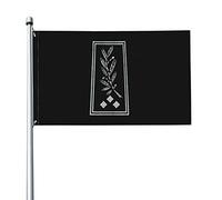 Insigne De Grade D'Épaule D'Un Inspecteur Drapeaux Décoratif Avec Œillets Garden Flag Durable Bannière Pour Pelouse Patio Intérieure 90X150Cm