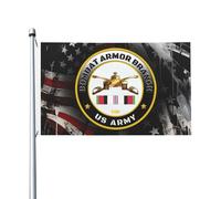 Insigne De La Branche Blindée Mos 19K Des États-Unis, Vétéran De La Guerre D'Afghanistan Bannière Cour 90X150Cm Éclatantes Résistant Bannières Drapeau De Cour Pour Chambres Dortoirs Clubs