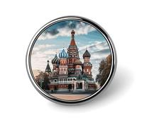 Insigne de la cathédrale Saint-Basile, place Rouge, Moscou. Design élégant. Accessoires de mode. Badges personnalisés. Décora