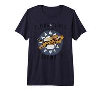 Insigne de la Seconde Guerre Mondiale de Flying Tiger Vintage WW2 Air Corps T-Shirt Haut de Gamme