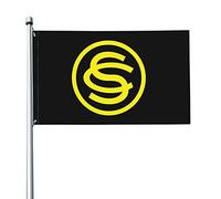 Insigne De L'École Des Aspirants Officiers Garden Flag Avec Œillets Drapeaux Décoratif Drôle Drapeaux De Jardin Pour Porche Extérieure Balcon 90X150Cm