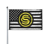 Insigne De L'École Des Candidats Officiers De L'Armée Américaine (Armée Des États-Unis) Drapeau De Jardin Résistant Aux Intempéries Drapeaux Solide Garden Flag Pour Cour Extérieur Mur 90X150Cm