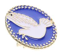 Insigne de Ornement Symbole de Paix 1 Pièce en Alliage Élégant | Accessoire Polyvalent, Éclat Solide, Style Romantique Gothique, pour Fêtes et Mariages, Noël