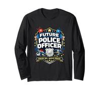 Insigne de Police Fier du Futur Officier de Police Dream Big Serve Manche Longue