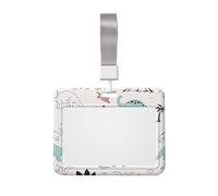 Insigne de travail sur les dinosaures anciens et les volcans, coque de protection coulissante horizontale avec fenêtre transparente