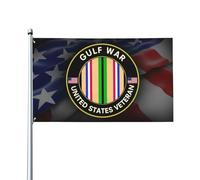 Insigne De Vétéran De La Guerre Du Golfe Drapeau De Cour Décoratif Drapeau De Festival Éclatantes Bannière Cour 90X150Cm Pour Ferme Fêtes Intérieure