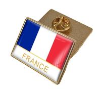 Insigne D'Épinglette De Drapeau De La République Française - Broche D'Épinglette De France D'Insignes De Drapeau Souvenir National Cadeau Souvenir Accessoire De Nouveauté Nationale Pour Sacs En