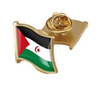 Insigne D'Épinglette De Drapeau Du Sahara Occidental - Broche De Drapeau Broche À Revers Drapeau Du Badge Du Sahara Occidental Insignes Nationaux, Épinglettes De Drapeau Souvenir Accessoire De No