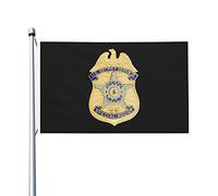 Insigne Des Services Secrets Des États-Unis Drapeau De Jardin Colorée Garden Flag Avec Œillets Drapeaux Décoratif Pour Intérieure Balcon Pelouse 90X150 Cm