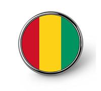 Insigne drapeau de Guinée, épinglette, cravate, bijou de costume, jean, chemise, sac