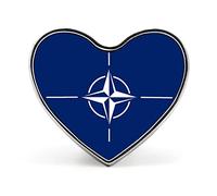 Insigne drapeau de l'OTAN - Convient aux étudiants, aux responsables, aux enseignants, aux activités commémoratives d'unité, broche décorative