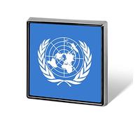 Insigne drapeau des Nations Unies, épinglette pour chapeau, revers de cravate ou costume, bijoux pour jeans, chemise ou sac