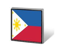 Insigne drapeau des Philippines, épinglette pour chapeau, revers de cravate ou costume, bijoux pour jeans, chemise ou sac