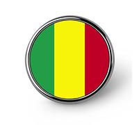 Insigne drapeau du Mali, épinglette, cravate, bijou de costume, jean, chemise, sac