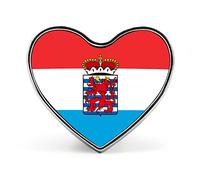 Insigne drapeau luxembourgeois - Convient aux étudiants, responsables, enseignants, activités commémoratives d'unité, broche décorative « Amour »