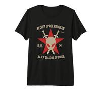 Insigne du Programme Spatial Secret/Officier de Liaison avec Les extraterrestres T-Shirt Haut de Gamme