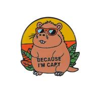 Insigne en forme d'animal Broche Capybaras faite à la main pour femmes et filles Élégant, taille unique, Comme décrit