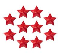 Insigne Étoile Rouge 10 Pièces en Aluminium Style Rétro