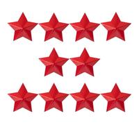 Insigne Étoile Rouge 10 Pièces en Aluminium Style Rétro
