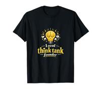 Insigne Graphique d'ampoule de fondateur de Think Tank Local T-Shirt
