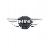 INSIGNE MARQUE AUTO 1pcs Insigne logo emblème avant capot 115×50mm noir pour BMW MINI Cooper