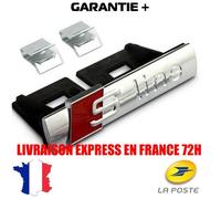 INSIGNE MARQUE AUTO BRILLANT 3d S-Ligne Sline Avant Grille Emblème Badge Calandre Pour Audi A1 A3 ARGENT