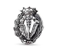 Insigne Médaille professionnelle en sciences politiques et économiques, 20 mm, en argent sterling 925 massif.