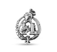 Insigne Pin's de revers en argent sterling 925 massif, 21 mm, représentant un agent d'assurance professionnel.