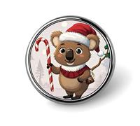 Insigne rond intéressant Wombats mignon en émail broche bouton broche personnalisée vêtements décoration unisexe porte-badge chapeaux sacs chemises décoration