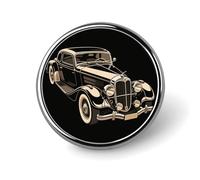 Insigne rond rétro voitures classiques, pin's tendance en métal léger pour chapeau, veste, sac à dos