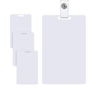 Insigne vertical effaçable pour bloc-notes - Carte d'identité réutilisable