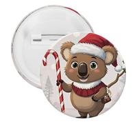 Insigne Wombats en fer blanc personnalisé rond grand bouton artisanal adapté pour les enseignants, les infirmières, les médecins, le personnel, accessoires de cadeau de fête, 1PCS, Plastique