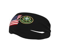 Insignia USA Army 2e régiment de cavalerie V1 et bandeaux américains pour hommes et femmes, bandeau de sport antidérapant et absorbant pour la gym, le basket-ball, le yoga