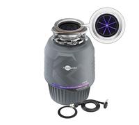 InSinkErator Evolution Broyeur de déchets alimentaires à alimentation continue 0,75 HP avec cordon d'alimentation EZ Connect, bride LEDefense (lumière LED toujours allumée