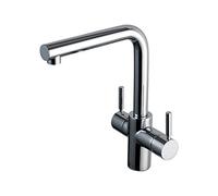 InSinkErator Robinet d'eau chaude instantanée et NeoTank 3N1 pour eau chaude et froide et filtrée à la vapeur - Robinet d'eau presque bouillante jusqu'à 99 degrés C - Chrome