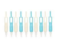 Insistateur de couture en plastique en plastique à aiguille 10pcs outils de filetage ménage pour une vision médiocre en plastique bleu