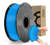 Inslogic Filament TPU 1,75 mm, pour imprimante 3D, flexible, 95 A, en TPU, souple, 1,75 mm +/- 0,02 mm, durable et résistant à l'abrasion, bobine de 1 kg, bleu ciel