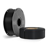 Inslogic PLA Pro 1.75mm Filament Pré-séché Filament imperméable à l'humidité pour imprimante 3D, 50-300mm/s, Compatible avec la plupart des imprimantes FDM, 1 Bobine + 1 Recharge, Noir, 2kg