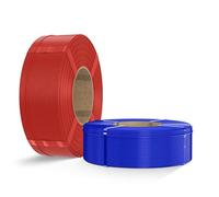 Inslogic PLA Pro 1.75mm Filament Pré-séché Filament imperméable à l'humidité pour imprimante 3D Recharge 2kg, 50-300mm/s, Compatible avec la plupart des imprimantes FDM (rouge + bleu)