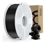 Inslogic Préchauffé Fiberon PA6-CF Fibre de Carbone Nylon Filament 1.75mm, Noir PA6-CF 20% fibre de carbone, Haute Résistance Filament d'Impression 3D pour Outils Industriels, 1kg