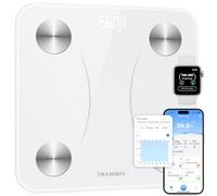 INSMART Pese Personnes, 30 * 30 CM Large Plateforme Bluetooth Balance Pese PersonneBalance Connectée avec IMC, 17 Body Composition Balance Connectée, Health Monitoring Analyser avec Synchronised APP