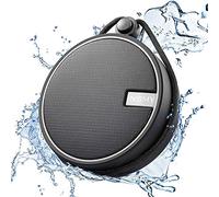 INSMY C12 Haut-parleur Bluetooth portable étanche C12 sans fil avec ventouse et son HD prise en charge carte TF pour utilisation extérieure jusqu’à 12 heures Noir
