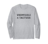 INSOCIABLE ET TACITURN Jane Austen Pride & Prejudice Meme Manche Longue
