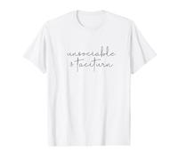 INSOCIABLE ET TACITURN Jane Austen Pride & Prejudice Meme T-Shirt Graphique avec Valeur