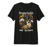 INSOCIABLE ET TACITURN Jane Austen Pride & Prejudice Meme T-Shirt Haut de Gamme