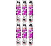 INSOLA Thermo Spray 3D - Isolation Polyuréthane Projetable 850ml - L'un des Meilleurs Pouvoirs Isolants du Marché - 80% Cellules Fermées - Confort Thermique et Acoustique (Lot de 6)