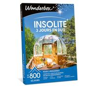 Wonderbox - Insolite - 3 Jours en Duo - Coffret Cadeau - Idée Cadeau Séjours