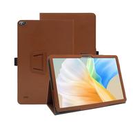 INSOLKIDON Compatible avec Coque Acer Iconia Tab A10 Tablet Étui de Protection Pliable Housse Cuir Case Cover avec Fonction Sommeil/Réveil Automatique Fonction Support (Le Brun)