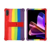 INSOLKIDON Compatible avec Coque Black-View Mega 2 12-inch Tablet Silicone de Protection Pliable Housse Case Cover avec Fonction Support (Colourful)