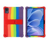 INSOLKIDON Compatible avec Coque DOO-Gee T30SE / DOO-Gee T30 Ultra 11 inch Tablet Silicone de Protection Pliable Housse Case Cover avec Fonction Support (Rainbow)